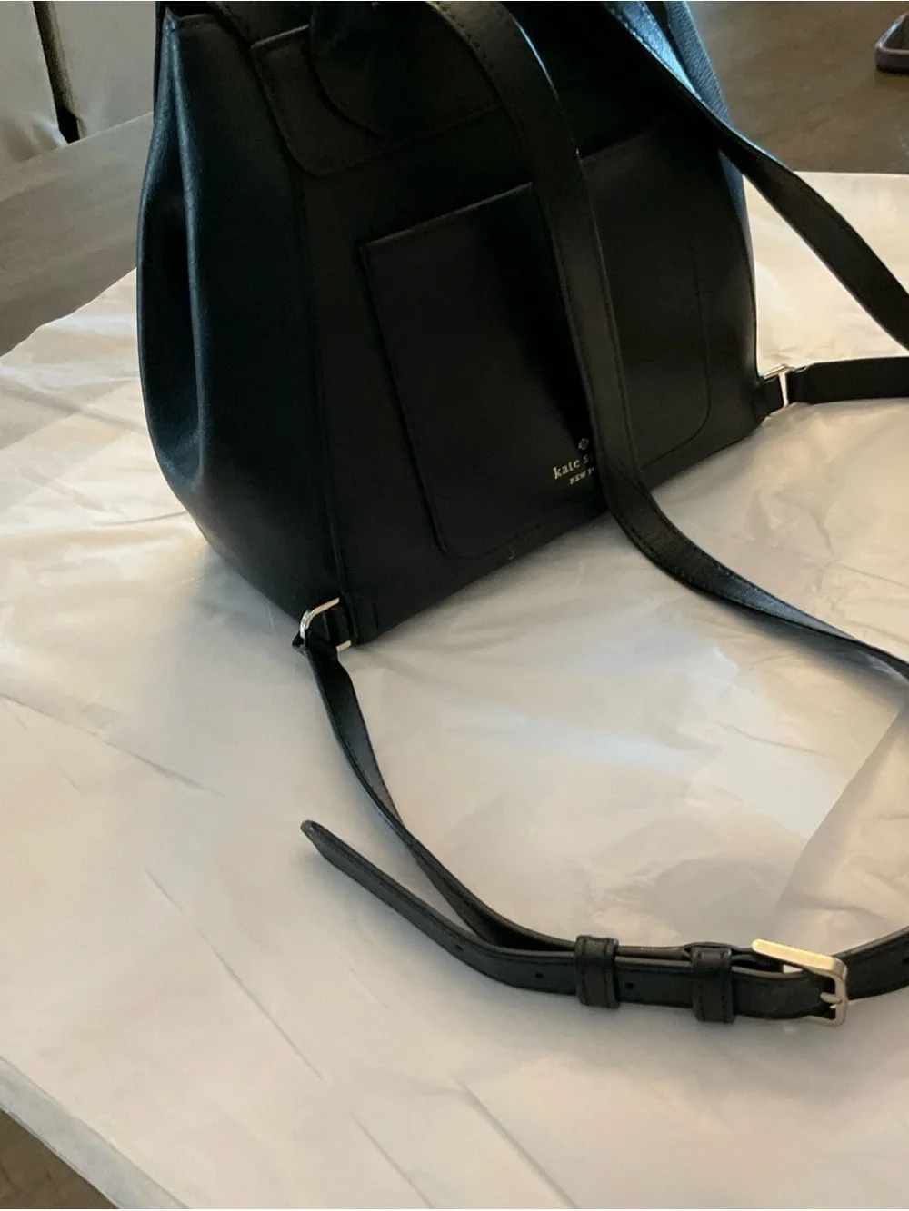 Kate Spade New York Adel Black Medium Backpack with Top Handle